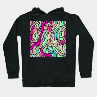 Pastel Garden - Stained Glass Design Art Hoodie